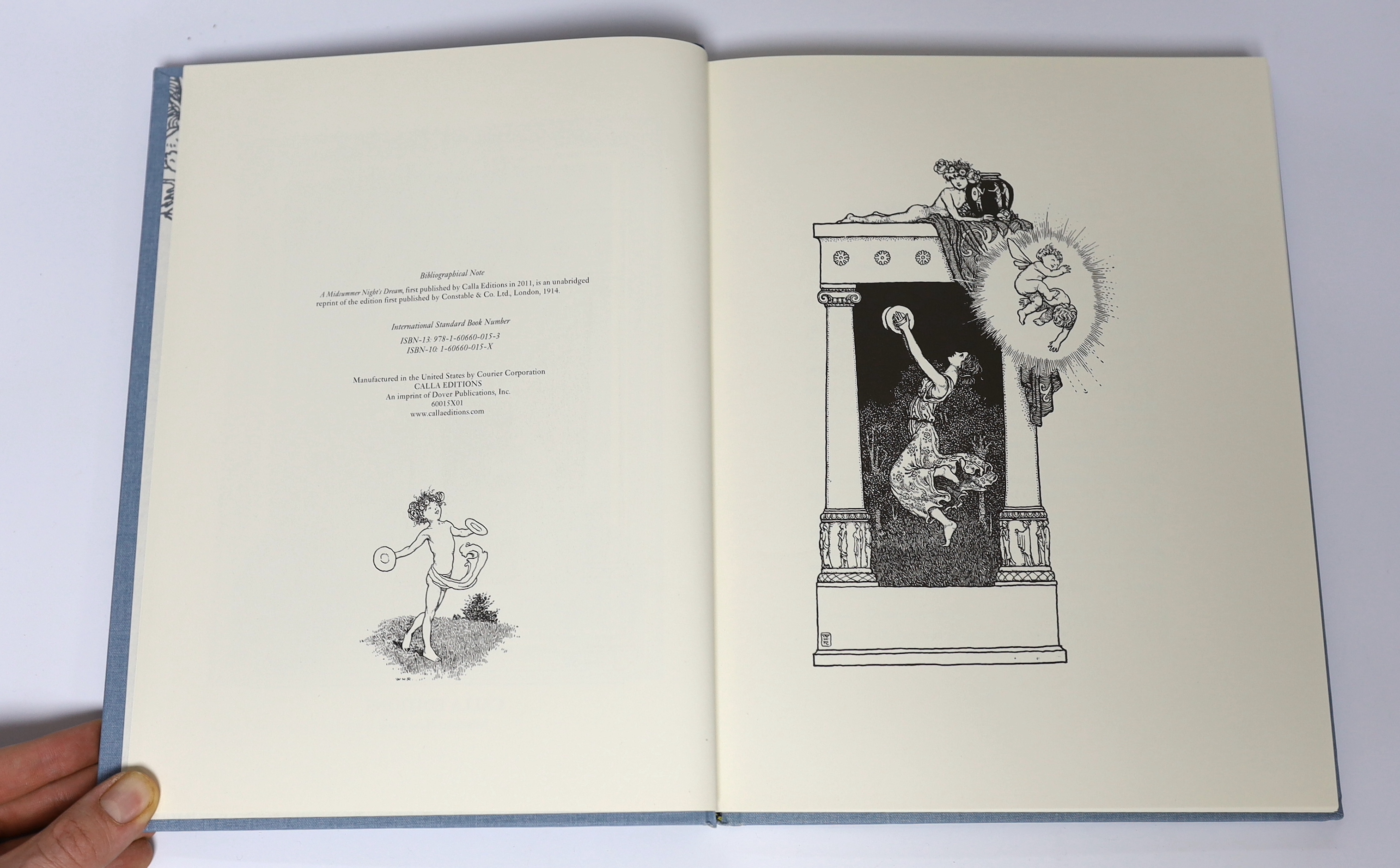 Dulac, Edmund - Edmund Dulac’s Picture-Book for the French Red Cross, 4to, rebound blue half morocco, with 20 tipped-in colour plates, Hodder and Stoughton, London, c. 1915, in slip case, and W. Heath Robinson (illustrat